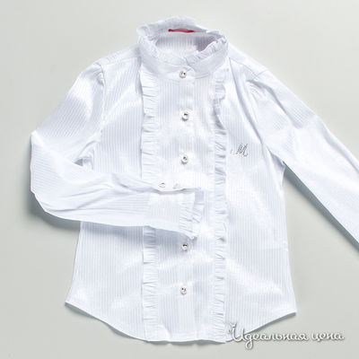 Блуза M&D school story, цвет цвет белый