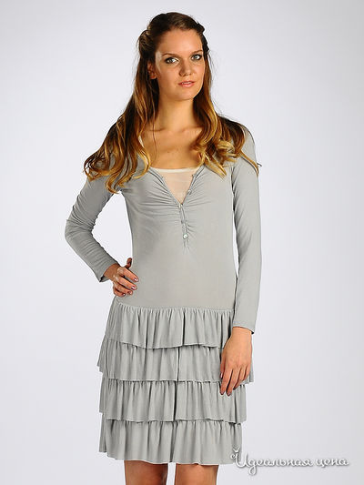 Платье Alpha Moda, цвет цвет серый