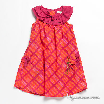 Платье Kenzo Kids, цвет цвет оранжевый