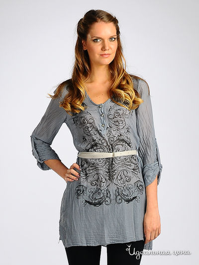 Туника Alpha Moda, цвет цвет серый