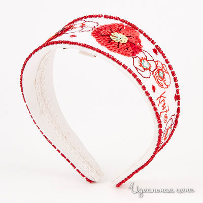 Ободок Kenzo Kids, цвет цвет белый / красный