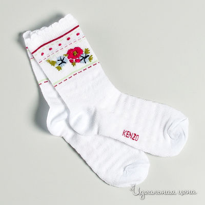 Носки Kenzo Kids, цвет цвет белый