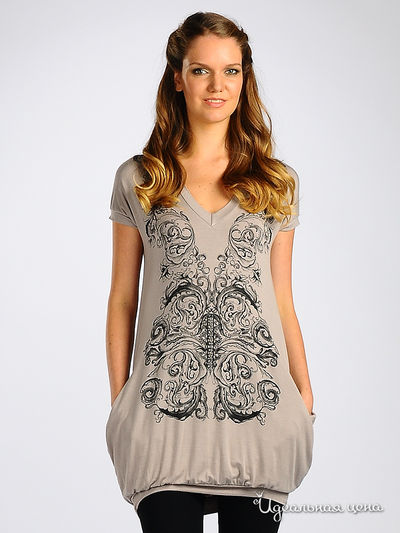 Платье Alpha Moda, цвет цвет бежевый