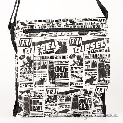 Сумка Diesel kids, цвет цвет черный / белый