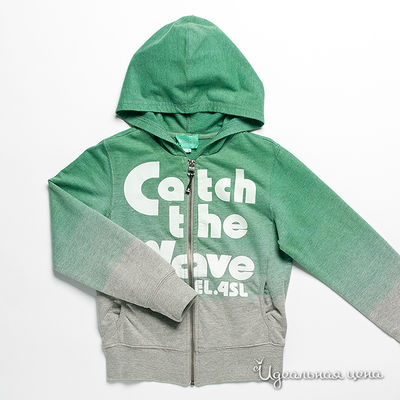 Толстовка Diesel kids, цвет цвет зеленый / серый