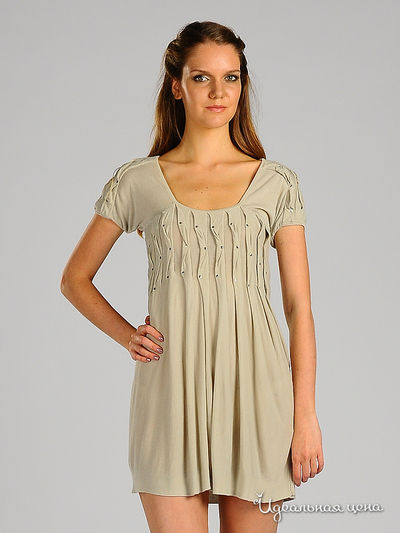 Платье Alpha Moda, цвет цвет бежевый