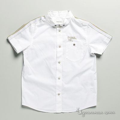 рубашка Diesel kids, цвет цвет белый