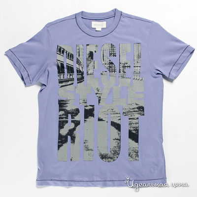 Футболка Diesel kids, цвет цвет сиреневый