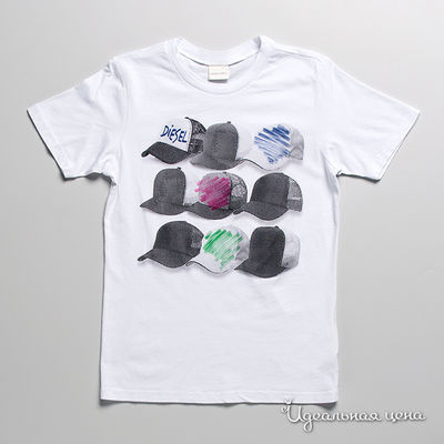 Футболка Diesel kids, цвет цвет белый