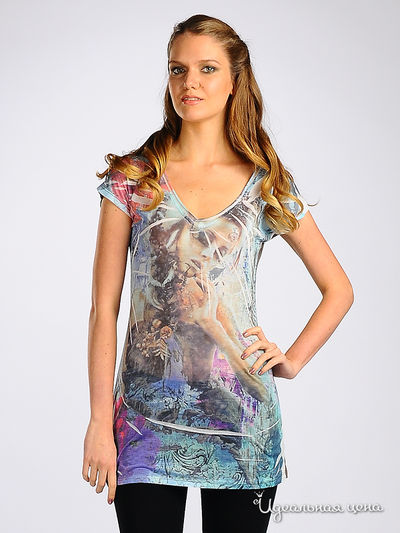 Туника Alpha Moda, цвет цвет коричневый