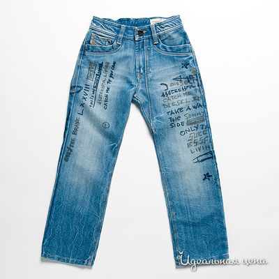Брюки Diesel kids, цвет цвет голубой