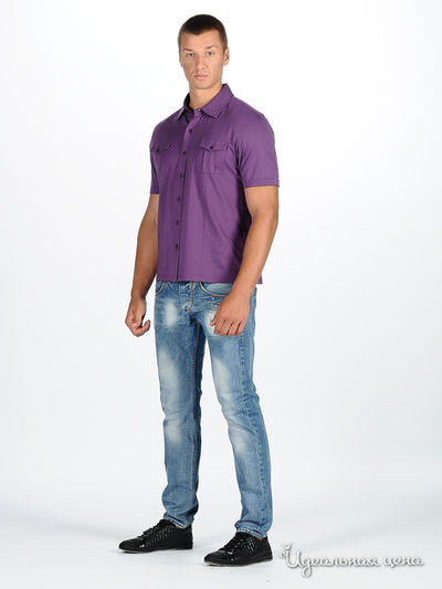 Сорочка Kanzler мужская, цвет фиолетовый