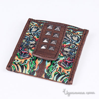 Кошелек Ed Hardy, цвет цвет коричневый