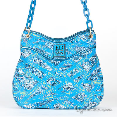 Сумка Ed Hardy, цвет цвет голубой