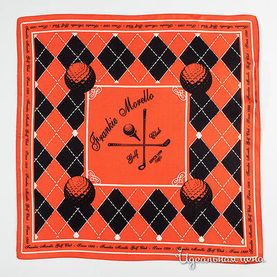 Платок Frankie Morello, цвет цвет черный / оранжевый