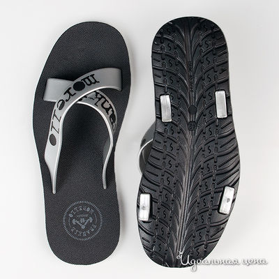 Шлёпки Frankie Morello, цвет цвет черный / серый