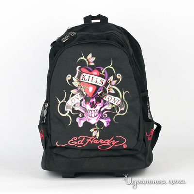 Рюкзак-чемодан Ed Hardy, цвет цвет черный
