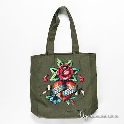 Сумка Ed Hardy, цвет цвет хаки