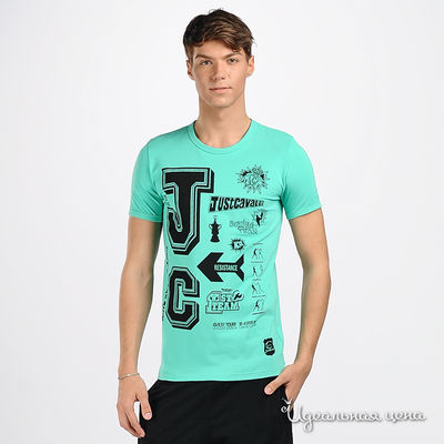 Футболка Roberto Cavalli, цвет цвет зеленый