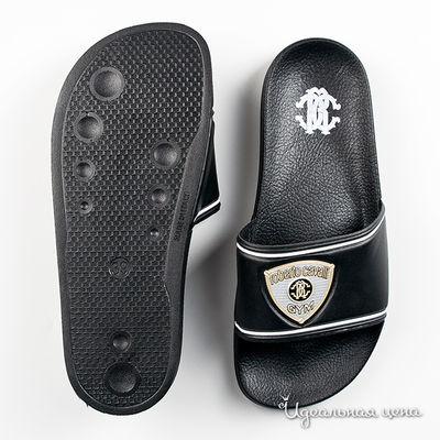 Шлепанцы Roberto Cavalli, цвет цвет черный