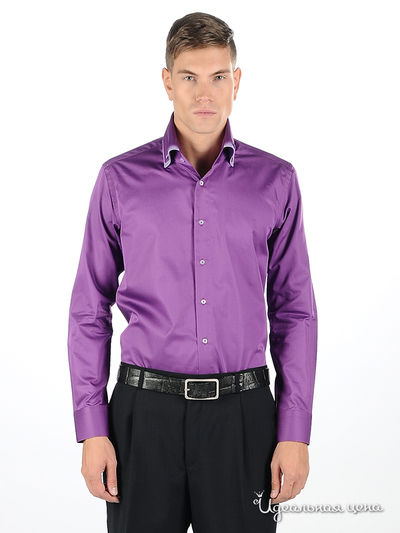 сорочка Roberto Bruno, цвет цвет темно-сиреневый