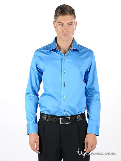 сорочка Roberto Bruno, цвет цвет светло-синий