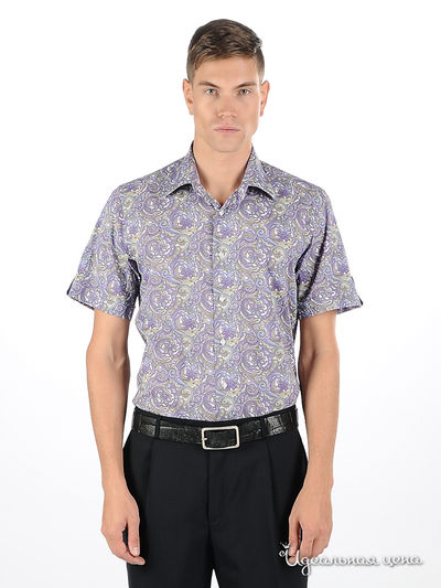 сорочка Roberto Bruno, цвет цвет сиреневый / принт огурец