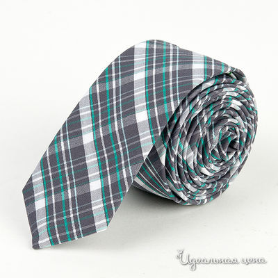 Галстук Killah, цвет цвет серый / принт клетка