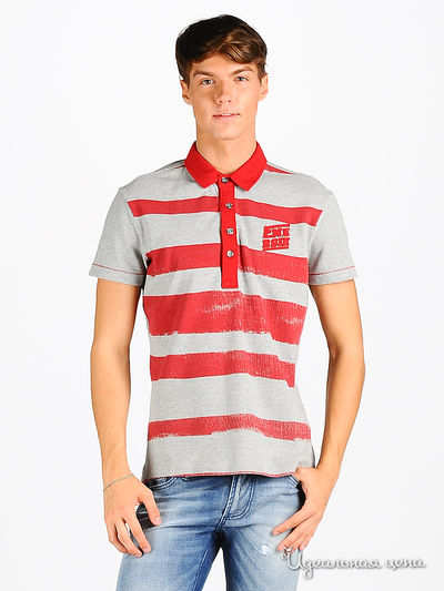 поло Killah, цвет цвет серый / красный