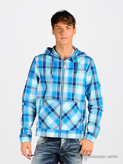 Ветровка Killah, цвет цвет голубой / принт клетка