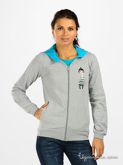 Толстовка Killah, цвет цвет серый / голубой