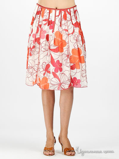 Юбка Luisa Cerano, цвет цвет розовый / белый