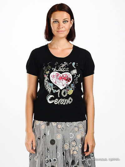 Футболка Luisa Cerano, цвет цвет черный