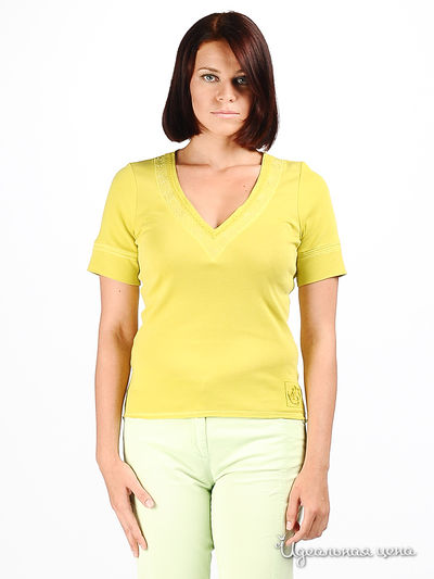 Футболка Luisa Cerano, цвет цвет горчичный