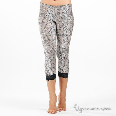 Леггинсы Artwizard, цвет цвет коричневый / принт питон