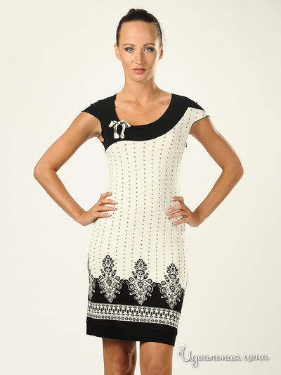Платье Adzhedo, цвет цвет молочный / черный