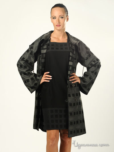 пальто Adzhedo, цвет цвет черный / серый