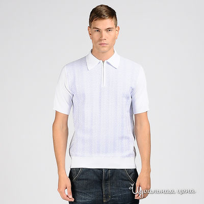 Рубашка-поло Dsquared&D&G&Just Cavalli, цвет цвет белый / сиреневый