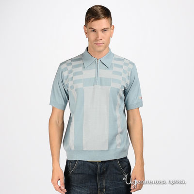 рубашка-поло Dsquared&D&G&Just Cavalli, цвет цвет голубой