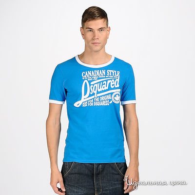 Футболка Dsquared&D&G&Just Cavalli, цвет цвет голубой