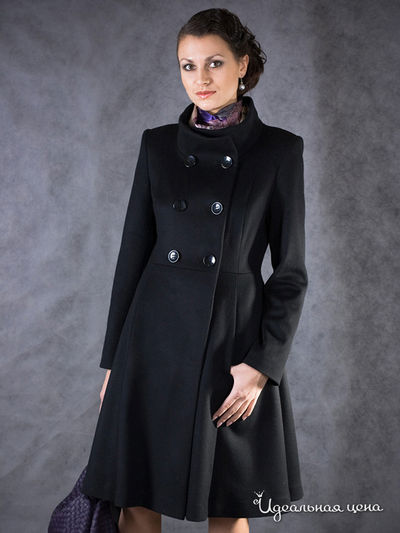 пальто Bizzaro женское, цвет черный