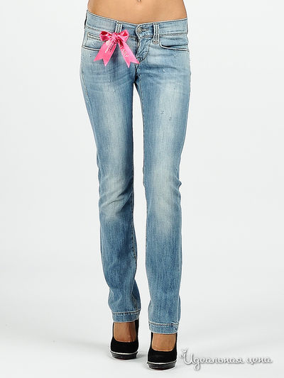 Джинсы Fornarina, цвет цвет голубой