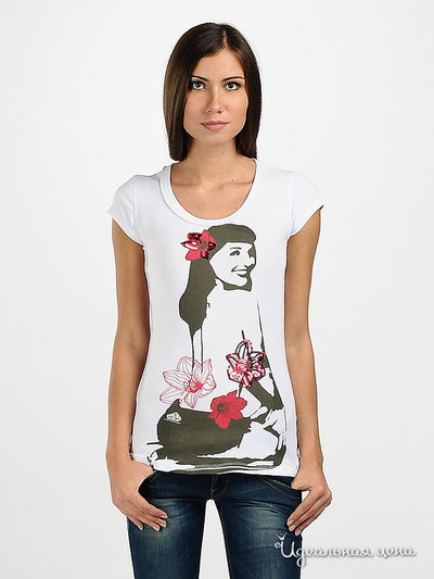 Футболка Fornarina, цвет цвет белый