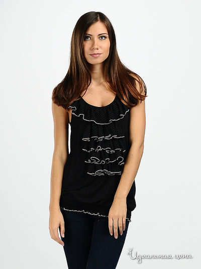 Топ Fornarina, цвет цвет черный