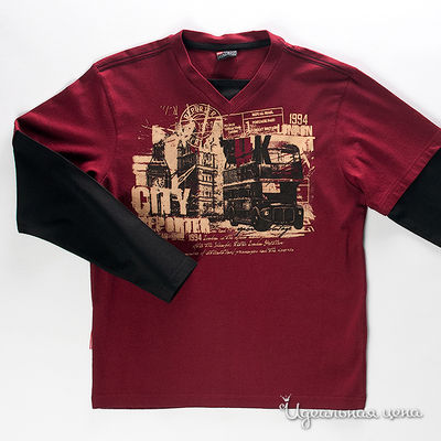 Лонгслив Young Reporter, цвет цвет бордовый