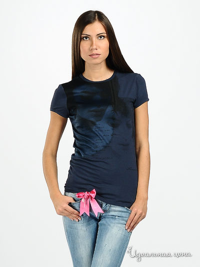 Футболка Fornarina, цвет цвет синий