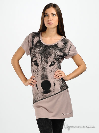 Футболка Fornarina, цвет цвет какао