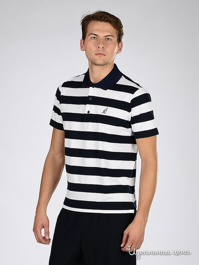 Футболка-поло Australian, цвет цвет белый / синий