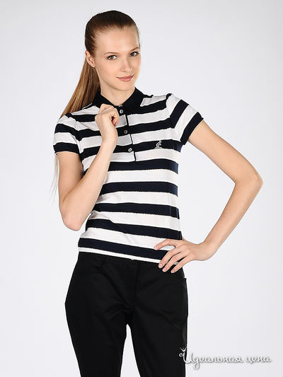 Футболка-поло Australian, цвет цвет белый / синий