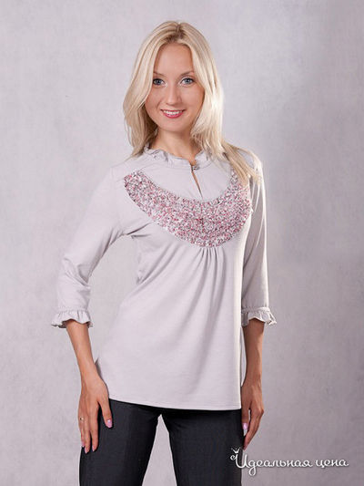 Блузка Wisell, цвет цвет серый